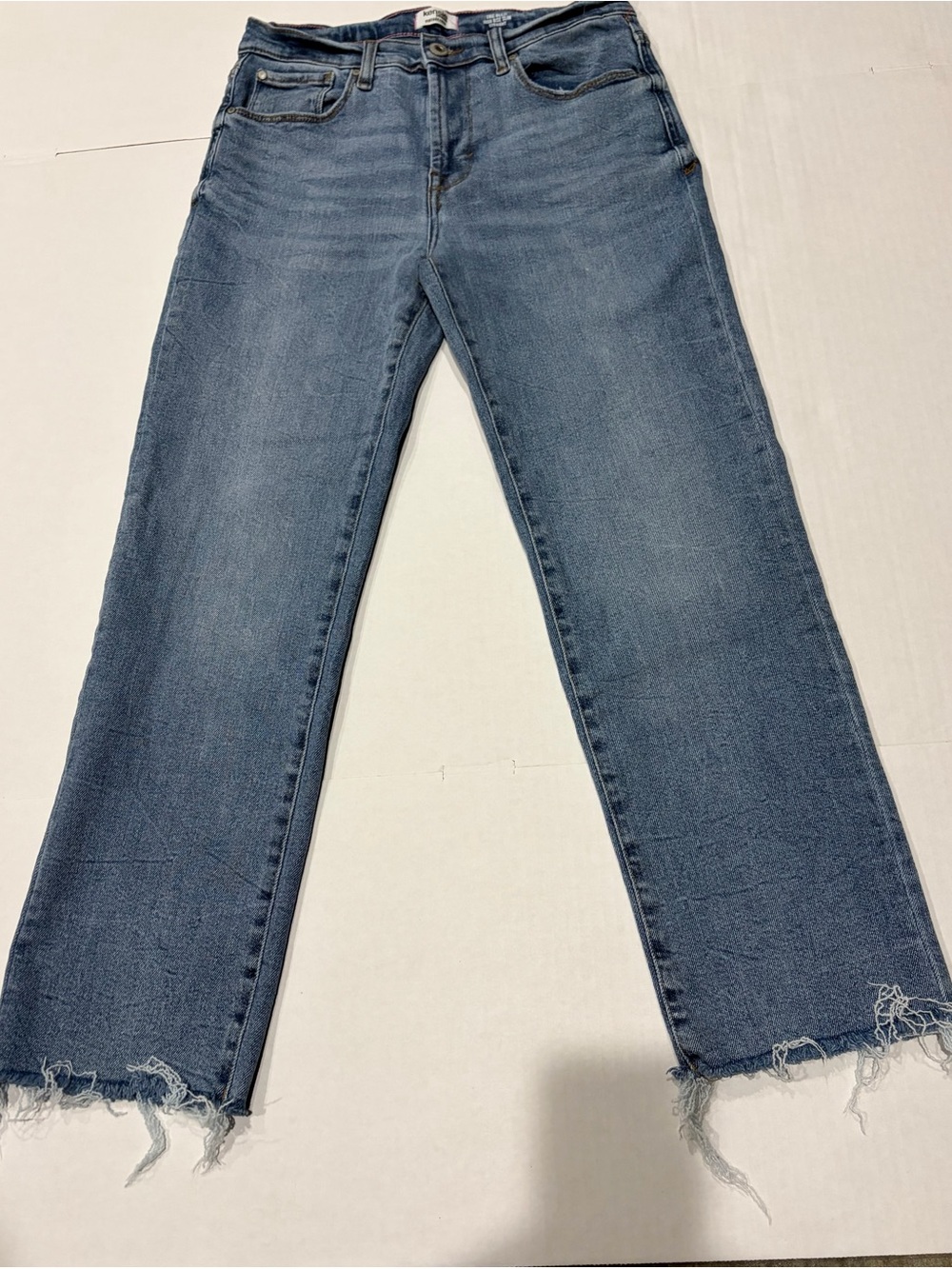 Kensie The Allie High Rise Slim Straight Raw Hem Jeans Women’s Size 8/29